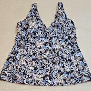 L.L. Bean Blue Tankini Size18
